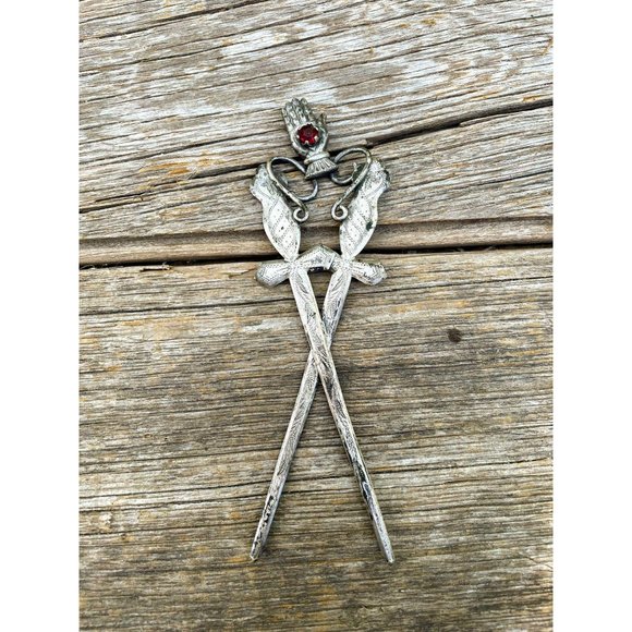 Antique Victorian Odd Fellows Ornament Hand Sword - Picture 3 of 8